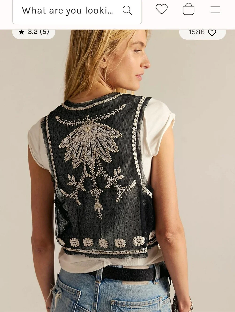 Free People Under the Sun vest Med